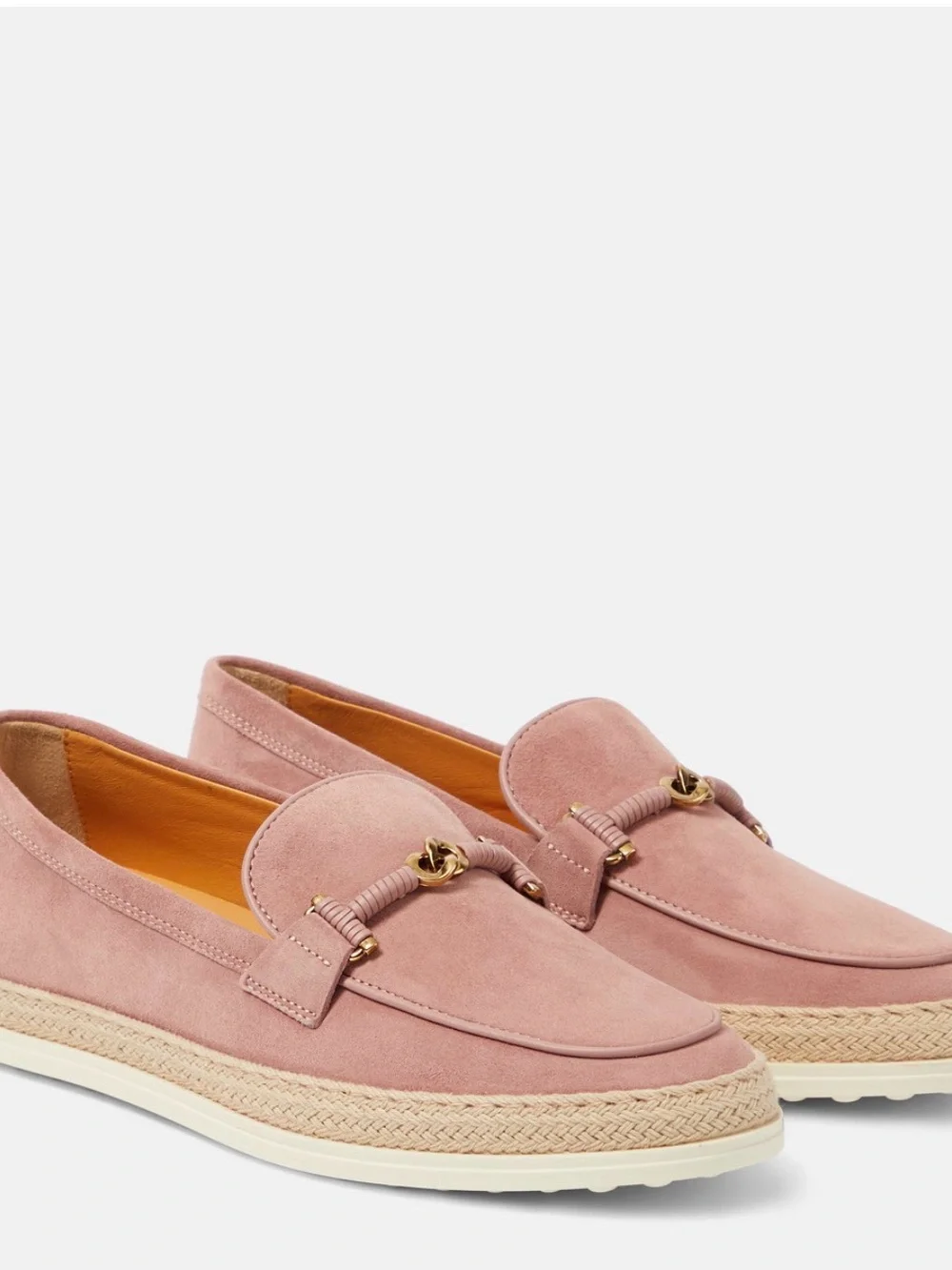 Tod's Pink Suede Loafers